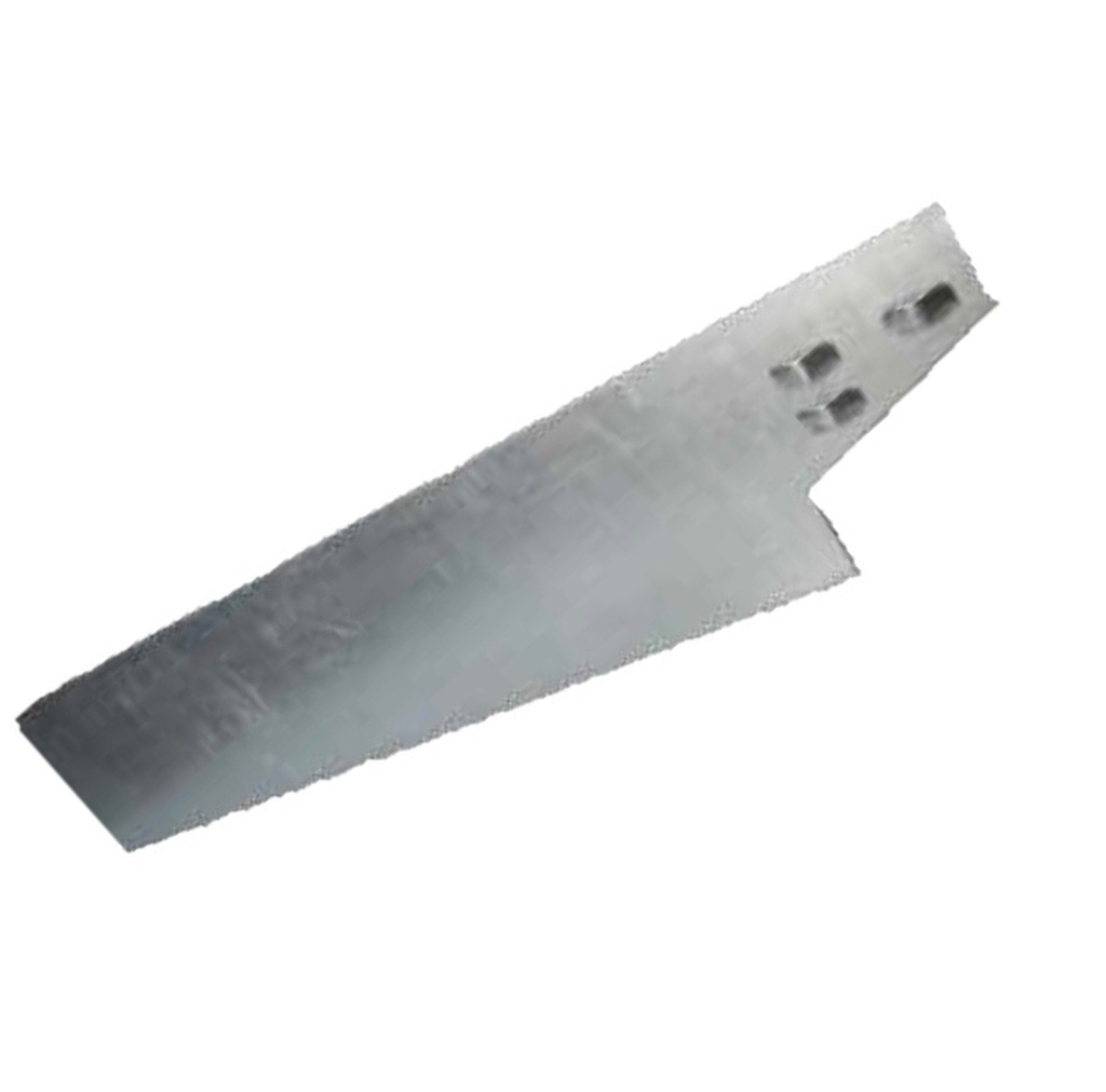 BORDURE DROITE GALVA 2 M X 100 MM X EP 2 MM, 2  AGRAFES INCLUSES