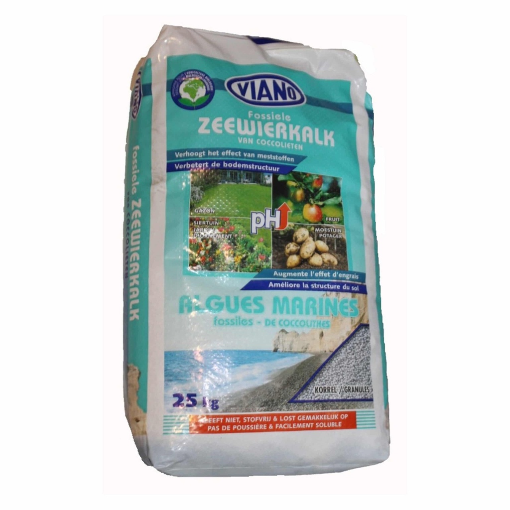 COCCOLITHES GRANULES, ALGUES MARINES, SAC DE 25KG