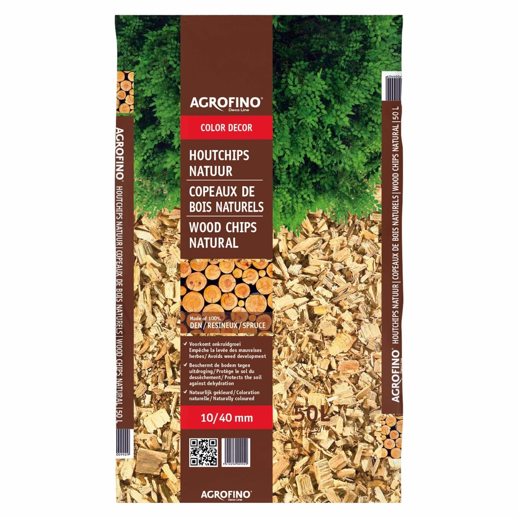 COPEAUX DE BOIS COLORES MAGIC COLOR MULCH NATUREL, SAC DE 50 LITRES