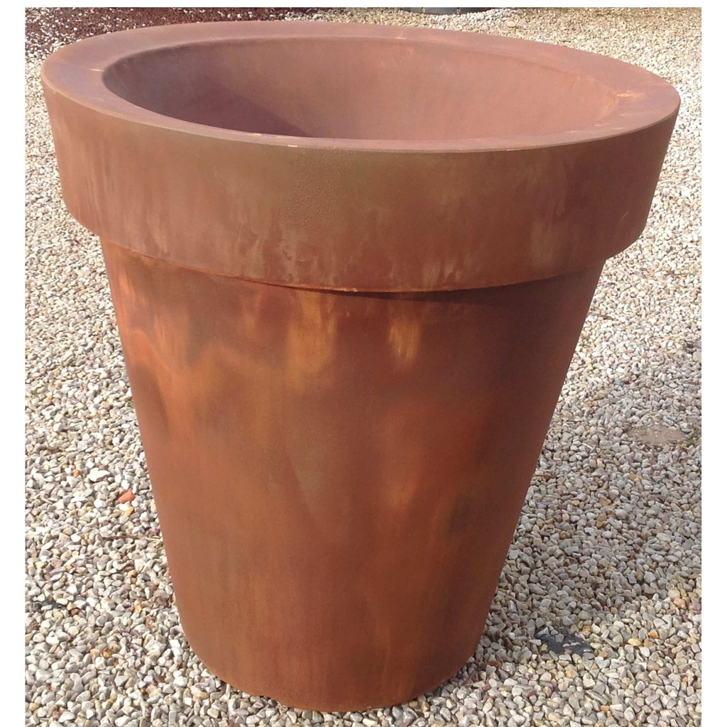 POT ROND DECO CORTEN