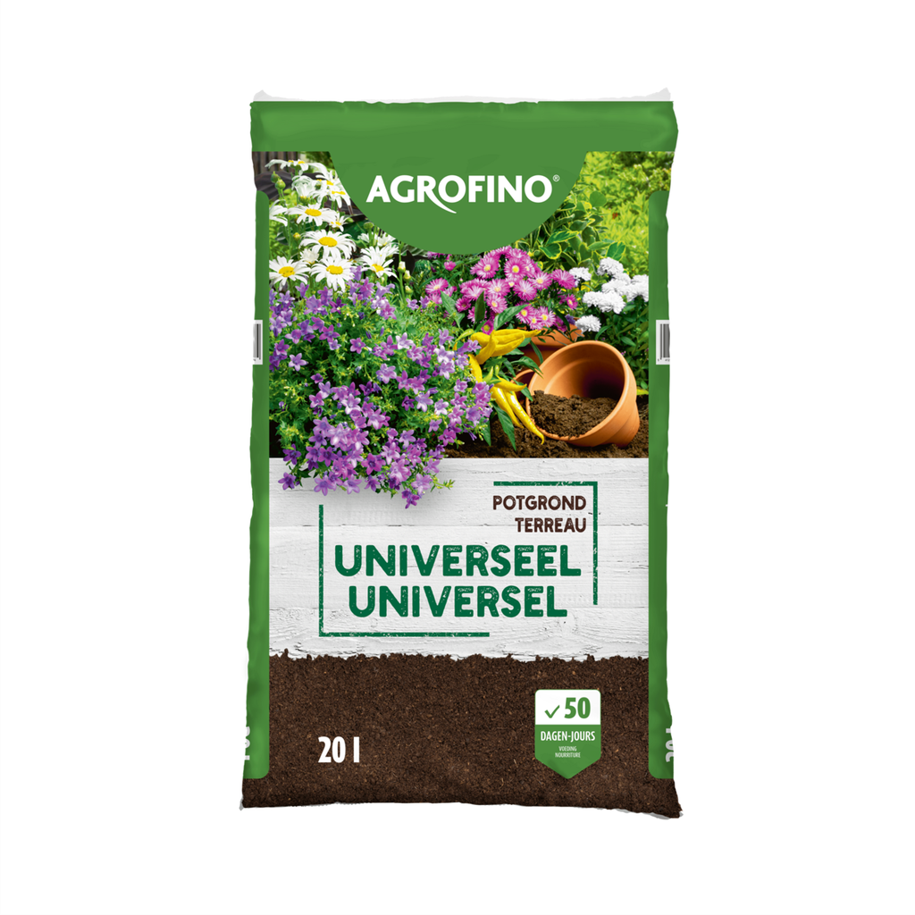 TERREAU UNIVERSEL AGROFINO QS, SAC DE 20 LITRES