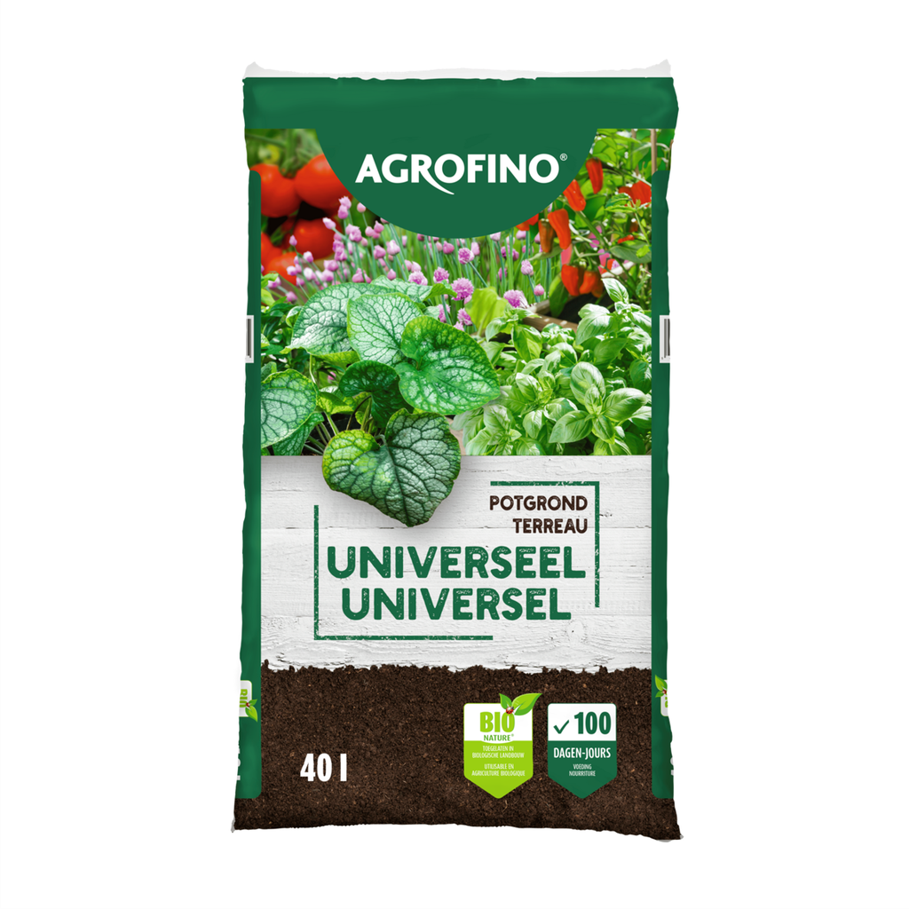TERREAU UNIVERSEL BIO AGROFINO QS, SAC DE 40 LITRES