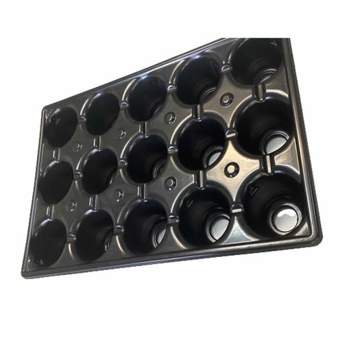 [BM65015.01] PLAQUE DE SEMIS RECUPERABLE 15 TROUES NOIRE
