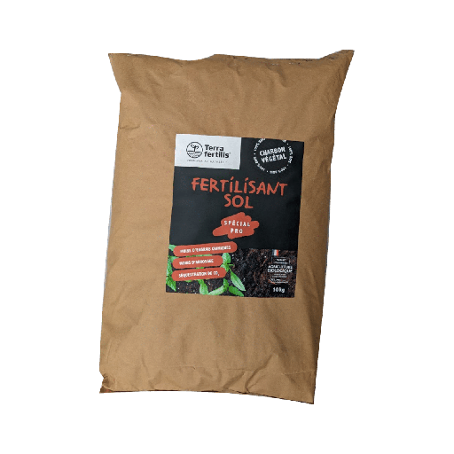 [TERRBIO513BR2-4] FERTILISANT SOL BIOCHAR CRESCILIS, GRANULOMETRIE 2-4 MM, SAC DE 10KG