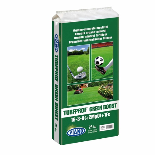 [VIANPFTGR25] ENGRAIS TURFPROF GREEN BOOST RC MIET 16-3-8+BACT(PFTGR25), SAC DE 25KG