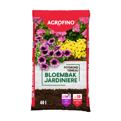[PCMVPGER40AGROQS] TERREAU JARDINIERES AGROFINO QS, SAC DE 40 LITRES